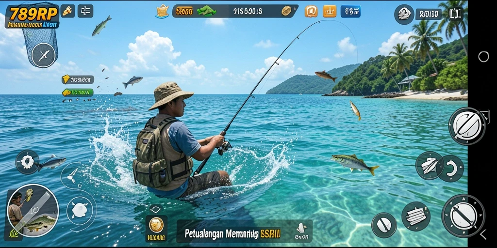 Tangkapan ikan terbesar dalam gameplay 789RP yang menarik.