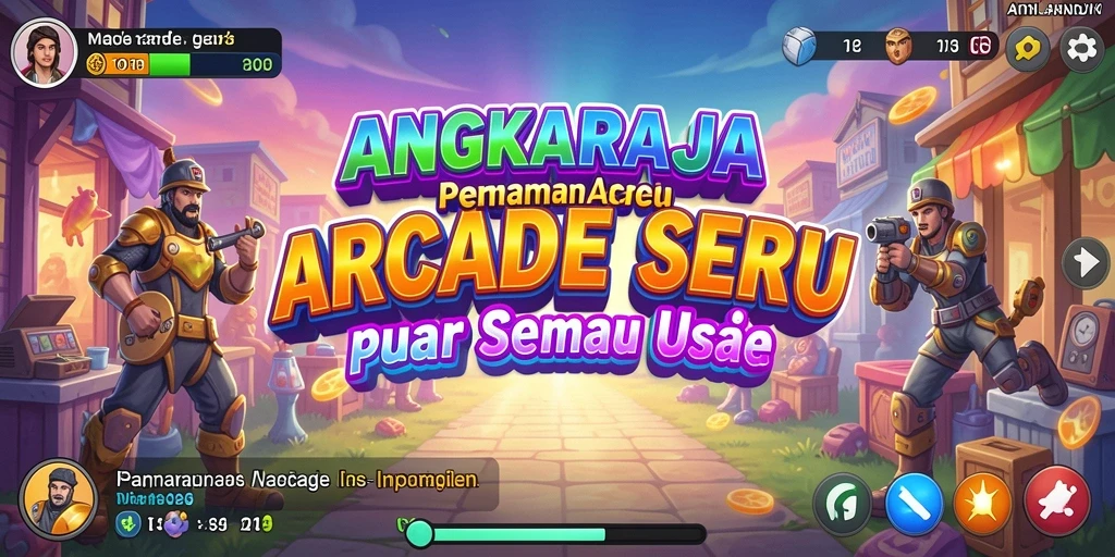 Screenshot gameplay ANGKARAJA yang penuh aksi dan keseruan.
