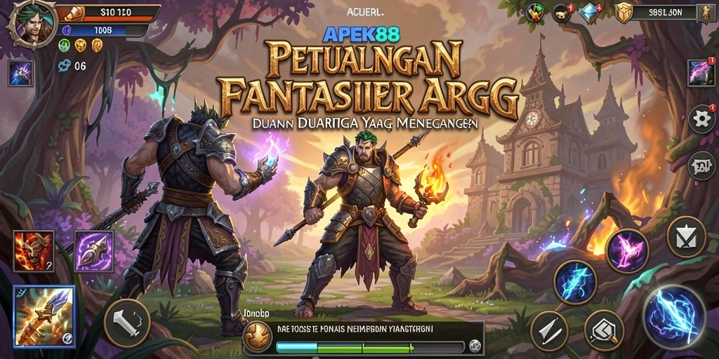Tampilan gameplay menarik dalam APEK88 dengan pertarungan seru.