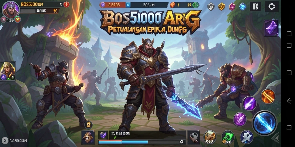 Screenshot gameplay BOS5000 yang menampilkan pertarungan seru dan grafis memukau.