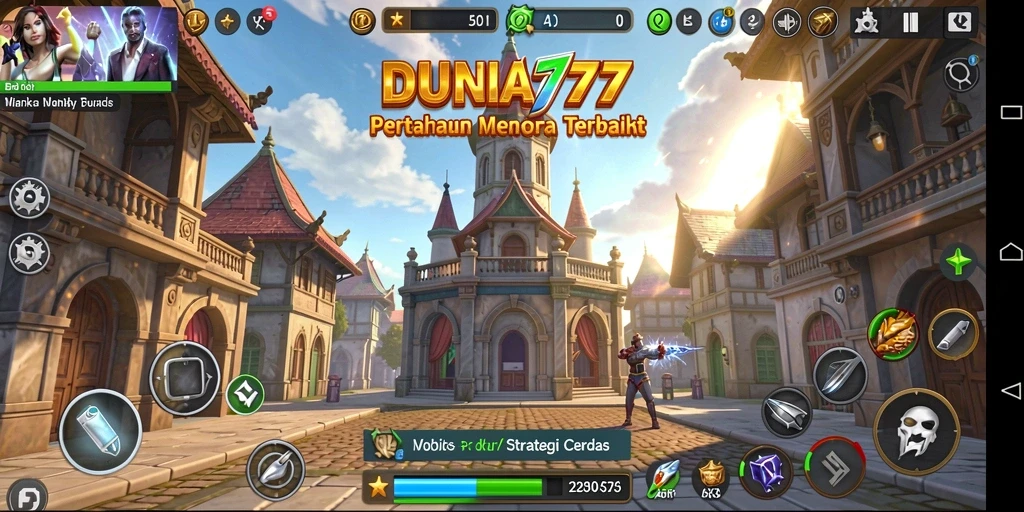 Gameplay DUNIA777 yang menegangkan dalam pertahanan menara.