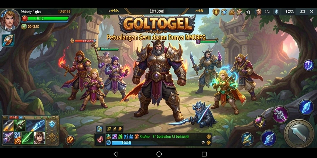 Screenshot gameplay GOLTOGEL menyoroti petualangan seru di dunia MMORPG.