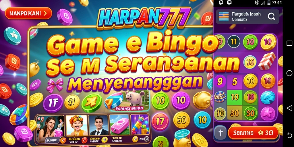 Tangkapan layar utama HARAPAN777 menunjukkan keseruan gameplay Bingo.