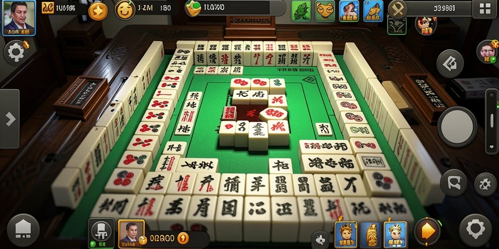 Screenshot gameplay JUARAGO menampilkan suasana Mahjong yang seru dan menarik.