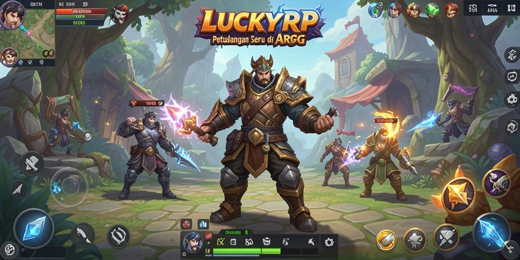 Tampilan menakjubkan dari gameplay ARPG di LUCKYRP.