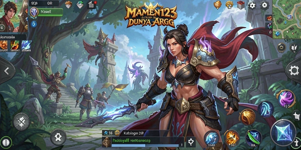 Tampilan gameplay menarik MAMEN123 dengan aksi pertempuran yang dinamis.