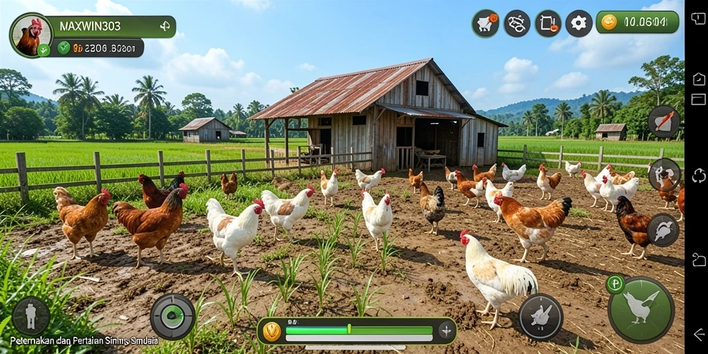 Tangkapan layar gameplay MAXWIN303 yang menarik dalam mengelola pertanian.
