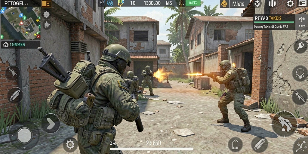 Gameplay seru PTTOGEL yang penuh dengan aksi FPS.