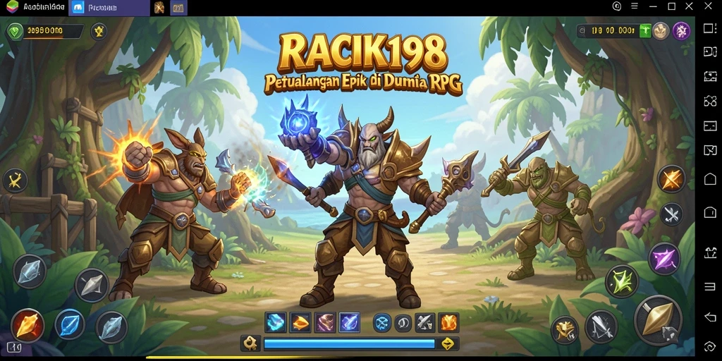 Tampilan menarik dari gameplay RPG di RACIK198.