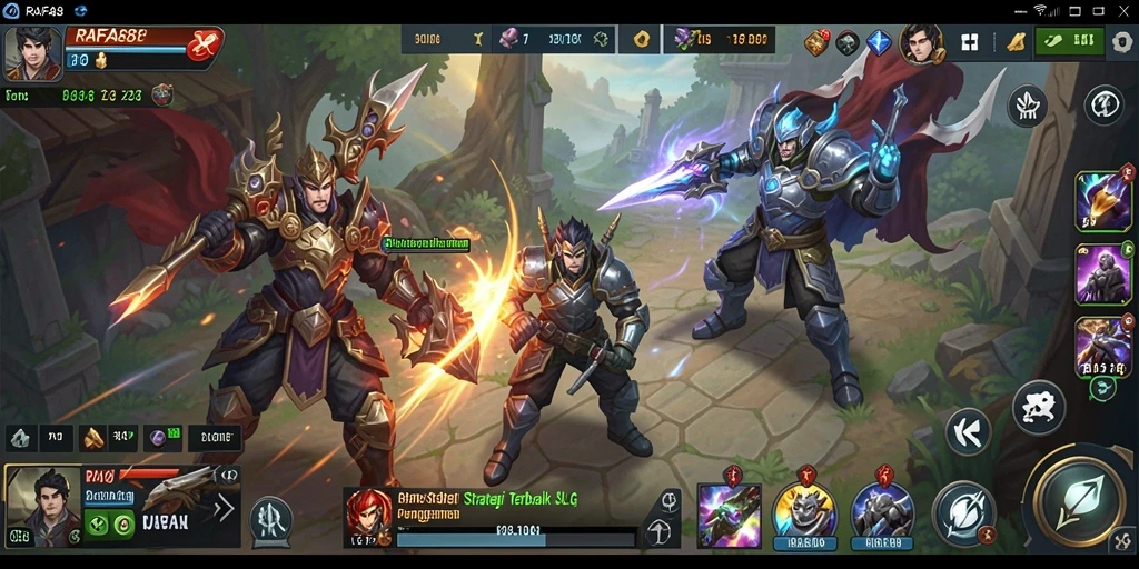Tangkapan layar gameplay RAFA88 dengan pertempuran yang intens.