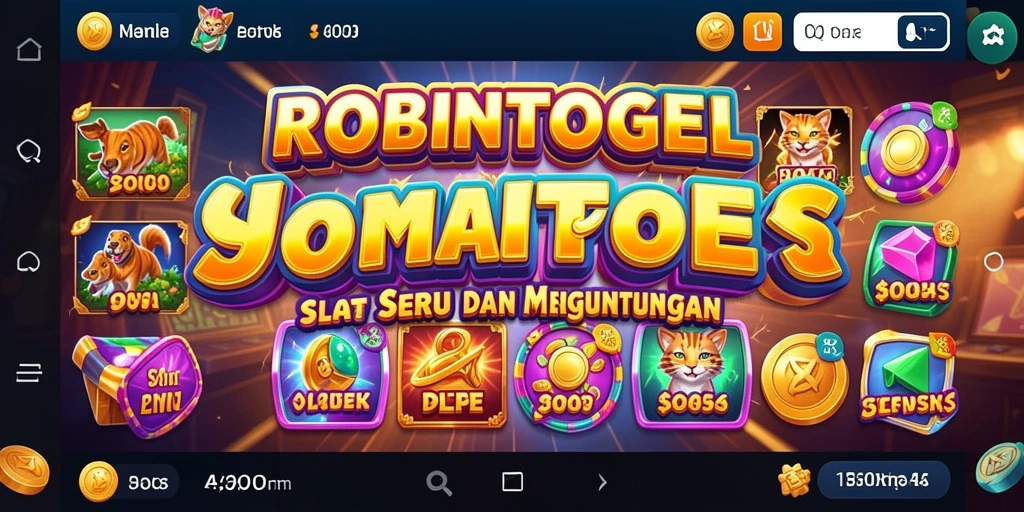 Screenshot gameplay ROBINTOGEL menampilkan slot yang menarik dan menyenangkan.