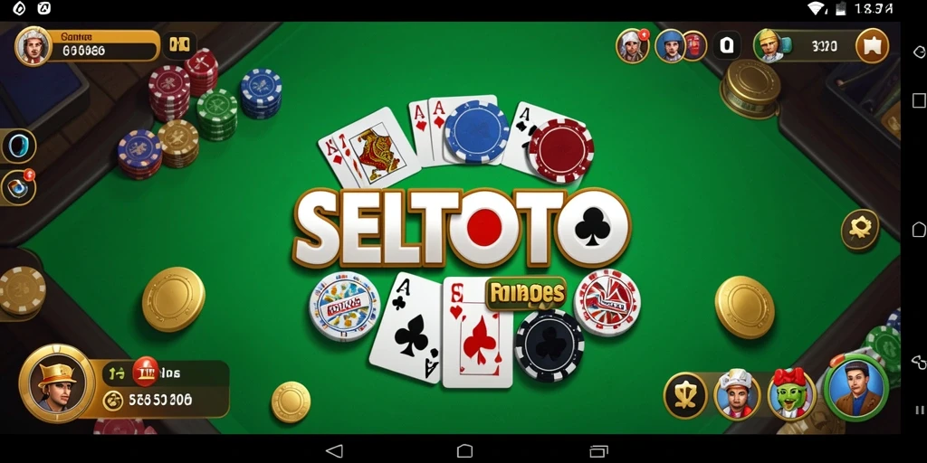Tampilan gameplay SERU di SELTOTO dengan fitur Gaple yang menarik.