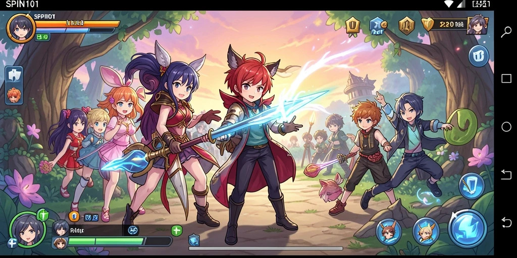 Tangkapan layar utama dari gameplay SPIN101 yang penuh aksi.