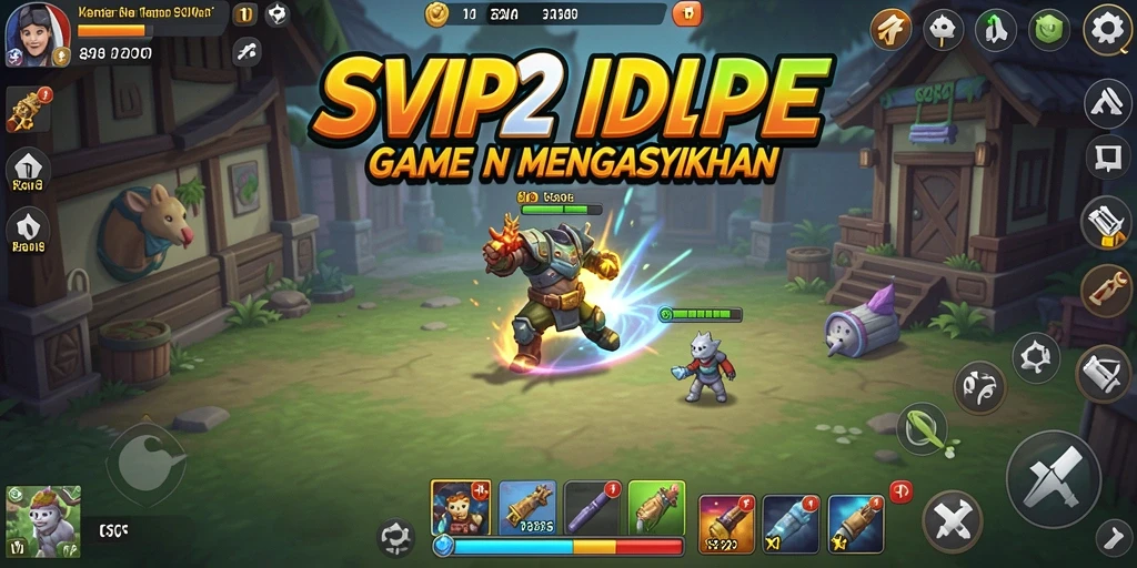 Tampilan gameplay SVIP2 yang seru dan mengasyikkan dalam genre Idle.