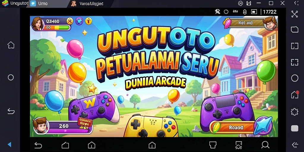 Tampilan gameplay UNGUTOTO yang menarik dan penuh warna.
