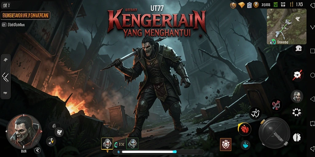 Tampilkan gameplay mencekam dari UT77 dengan grafik menakutkan.