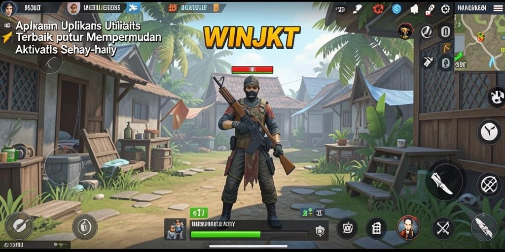 Tampilan utama WINJKT dengan fitur utilitas yang lengkap.